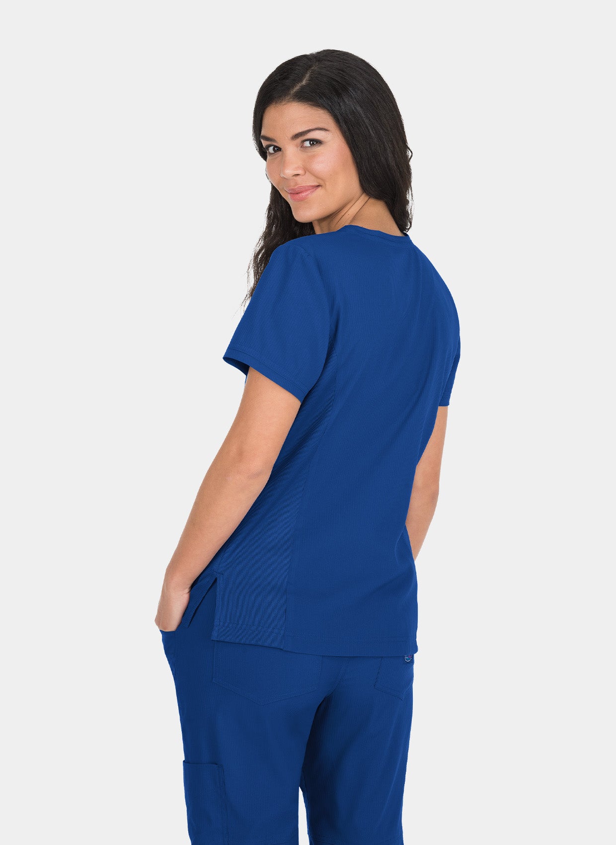 Blouse médicale femme Koi Lite Philosophie galaxies dos