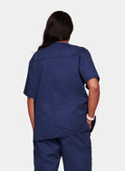 Blouse médicale Unisexe Cherokee Core Stretch col en V Bleu marine dos