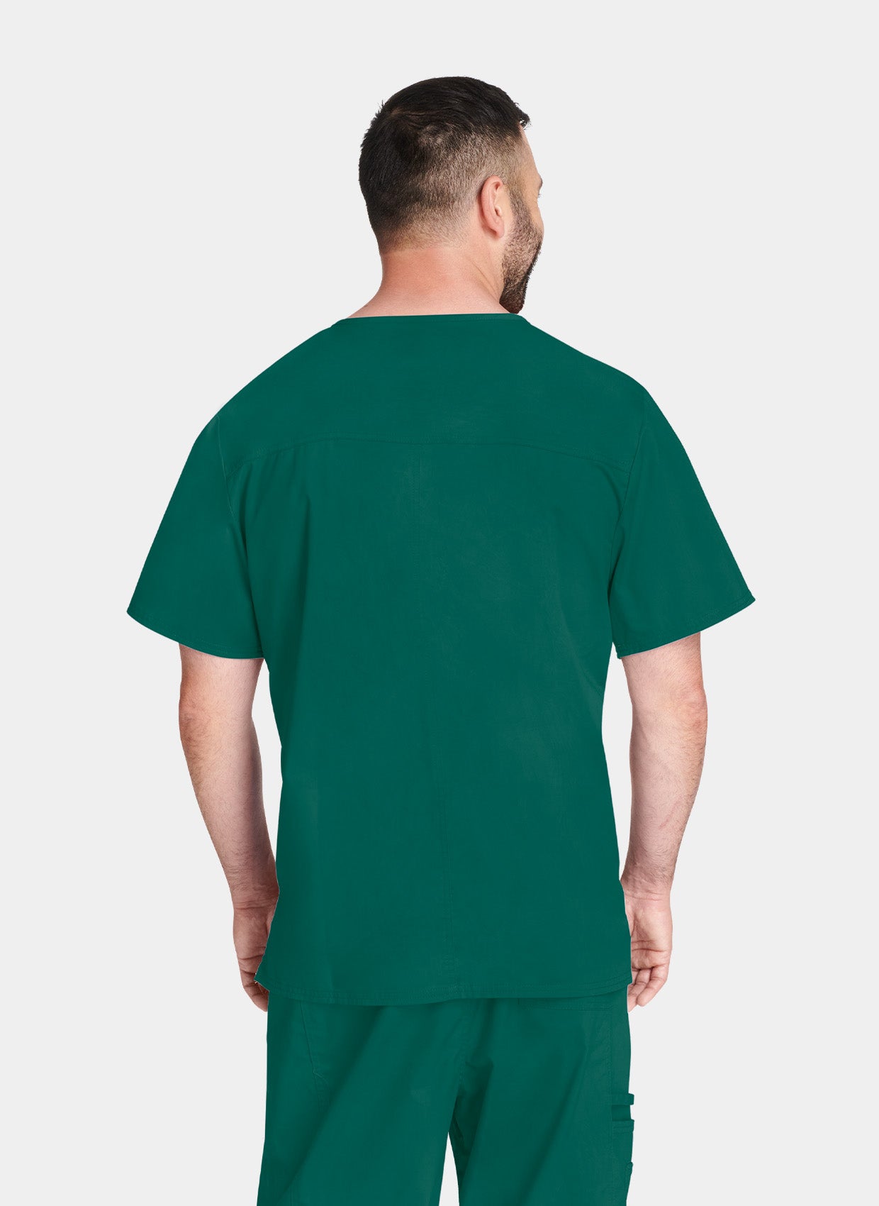 Blouse médicale Unisexe Cherokee Core Stretch col en V Vert forêt dos