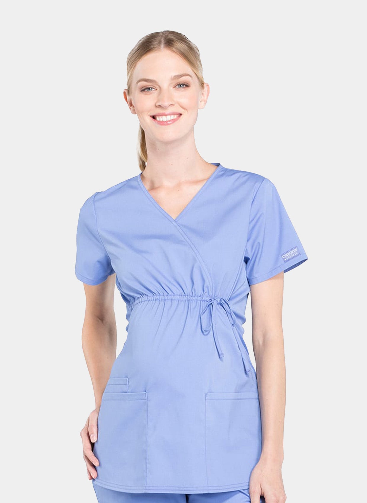 Blouse médicale de maternité Cherokee bleu ciel