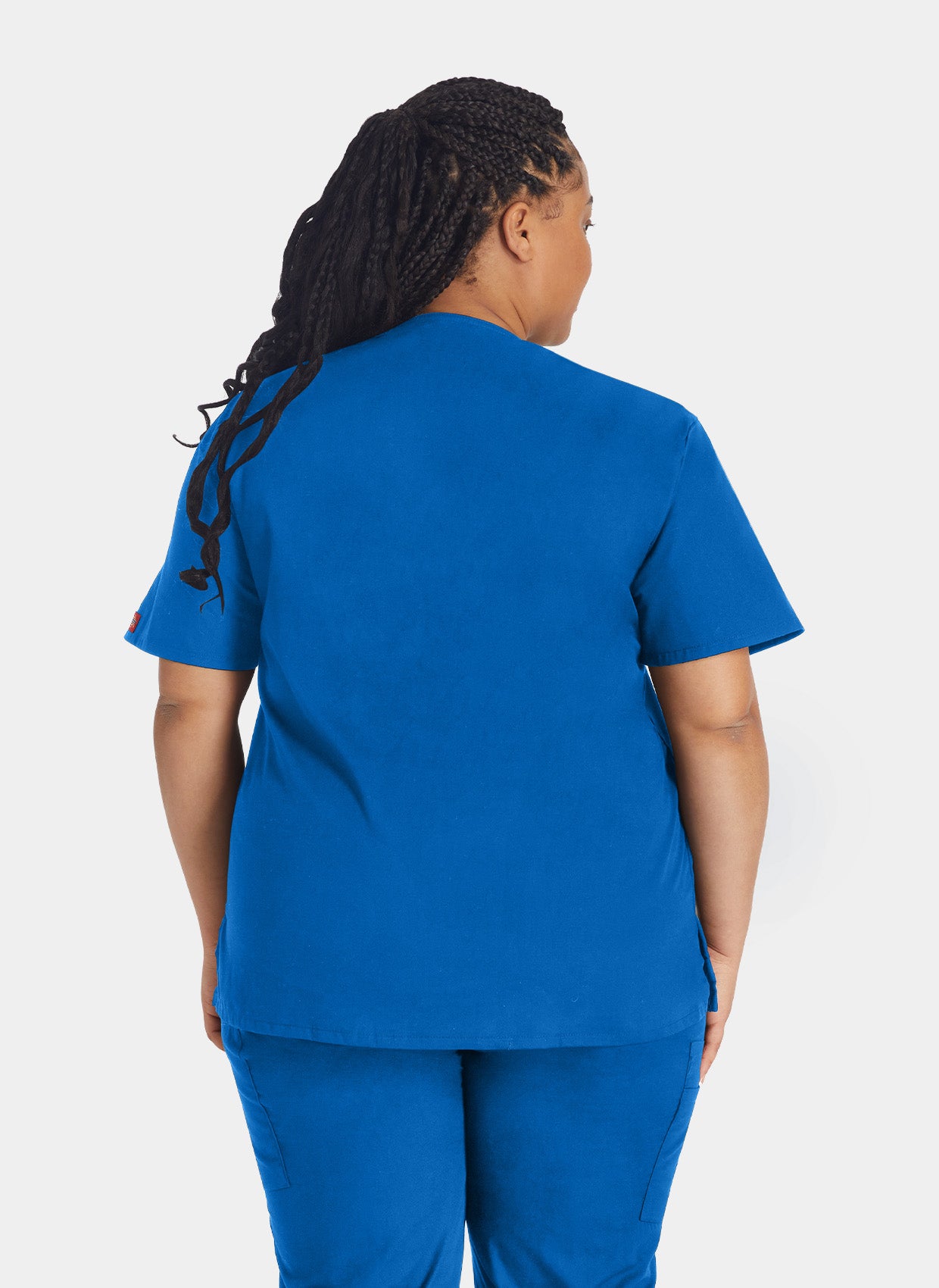 Blouse médicale femme Dickies EDS col en V bleu roi dos