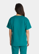 Blouse médicale femme Dickies EDS col en V vert forêt dos