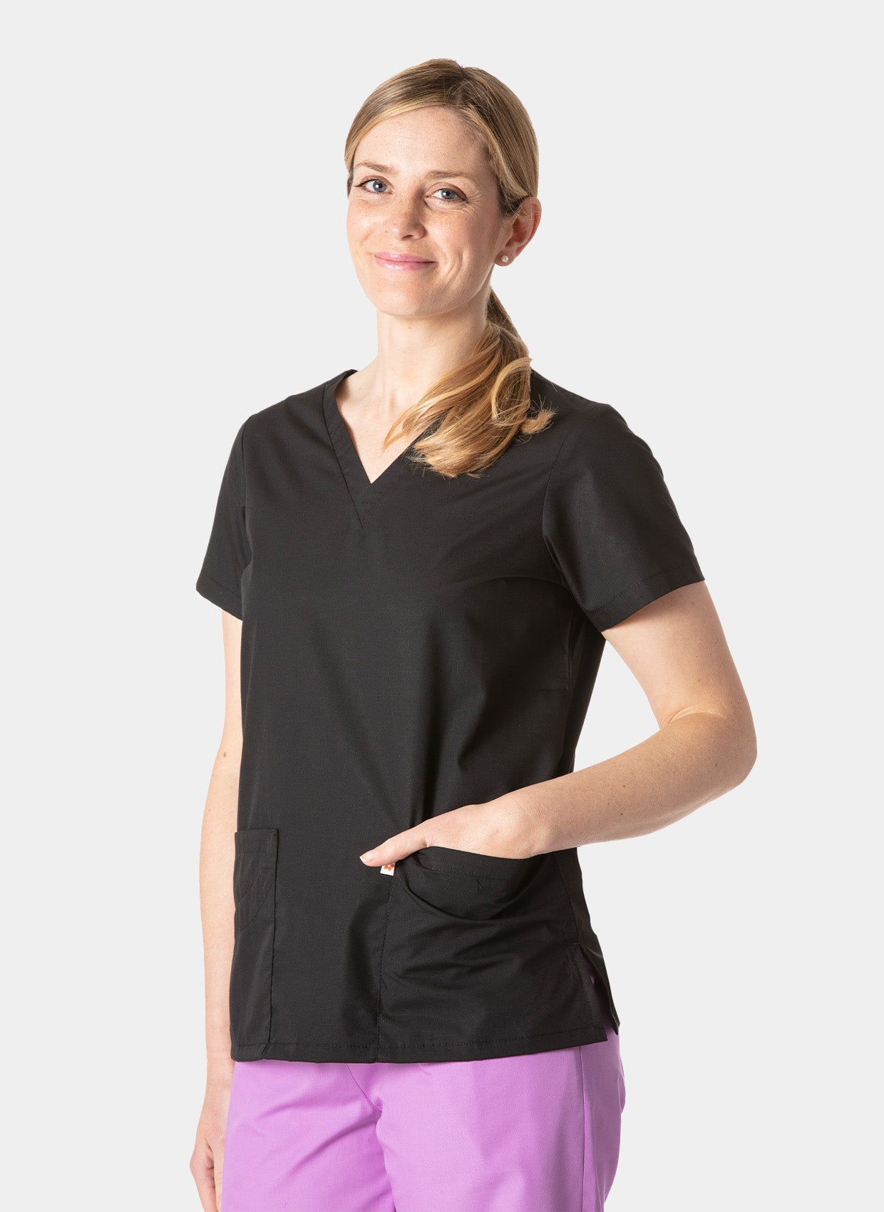 Blouse médicale femme HappyFit Lily Noir