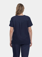 Blouse médicale femme Koi Cureology Cardi - Bleu marine - dos