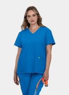 Blouse médicale femme Koi Cureology Cardi - Bleu roi