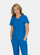 Blouse médicale femme Koi Lite Philosophie Bleu roi