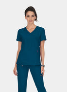 Blouse médicale femme Koi Lite Philosophie bleu caraibes