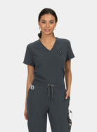 Blouse médicale femme Koi Next Gen Prête à travailler Anthracite