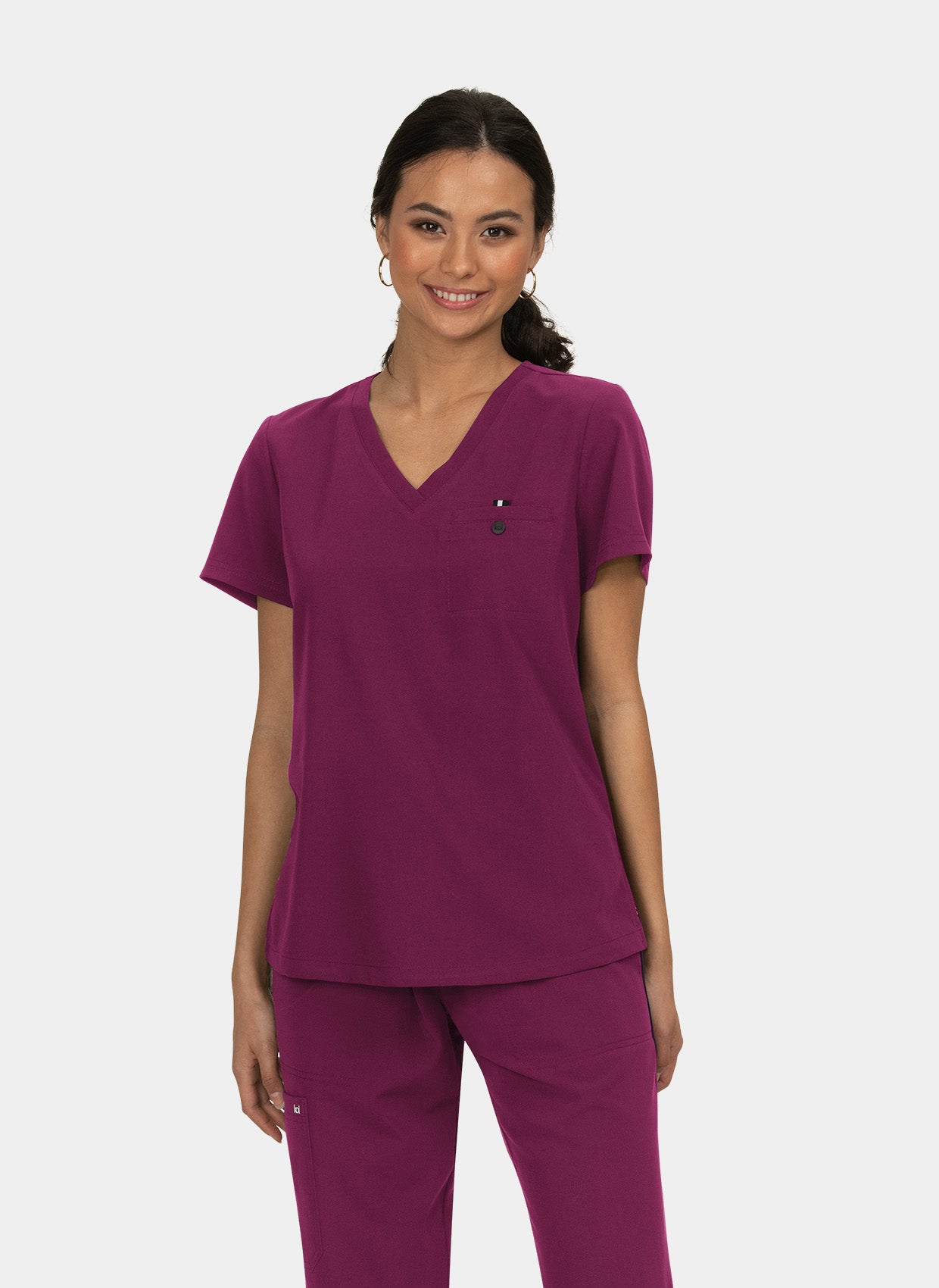 Blouse médicale femme Koi Next Gen Prête à travailler bordeaux