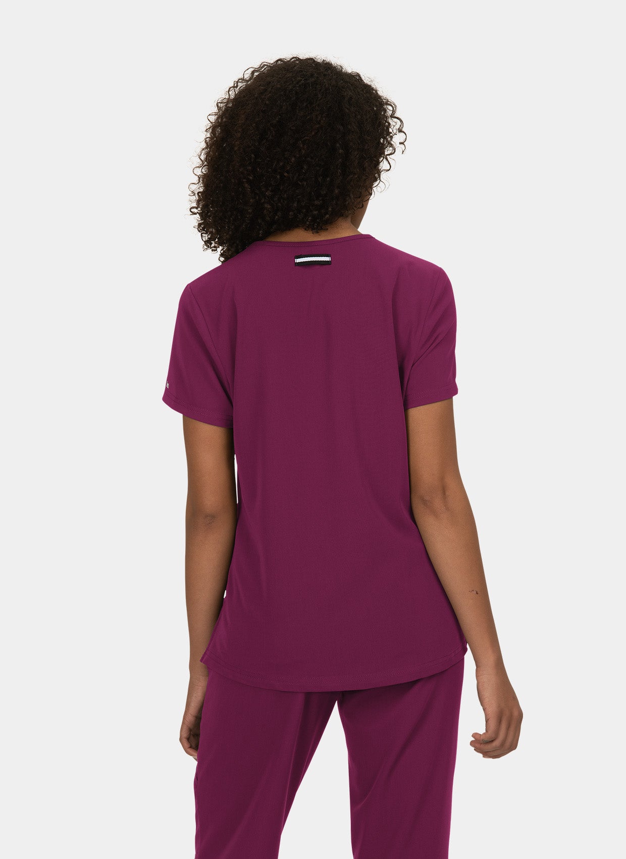 Blouse médicale femme Koi Next Gen Prête à travailler bordeaux dos