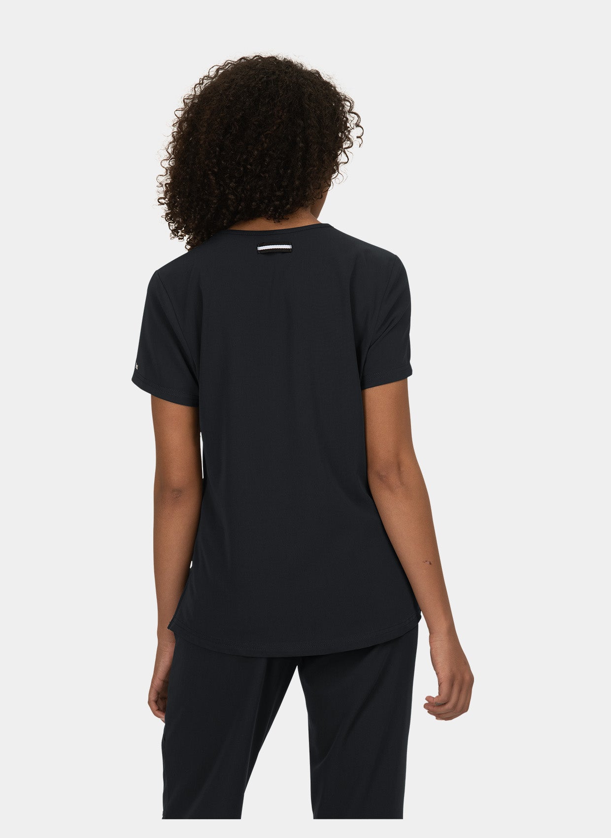 Blouse médicale femme Koi Next Gen Prête à travailler noir dos