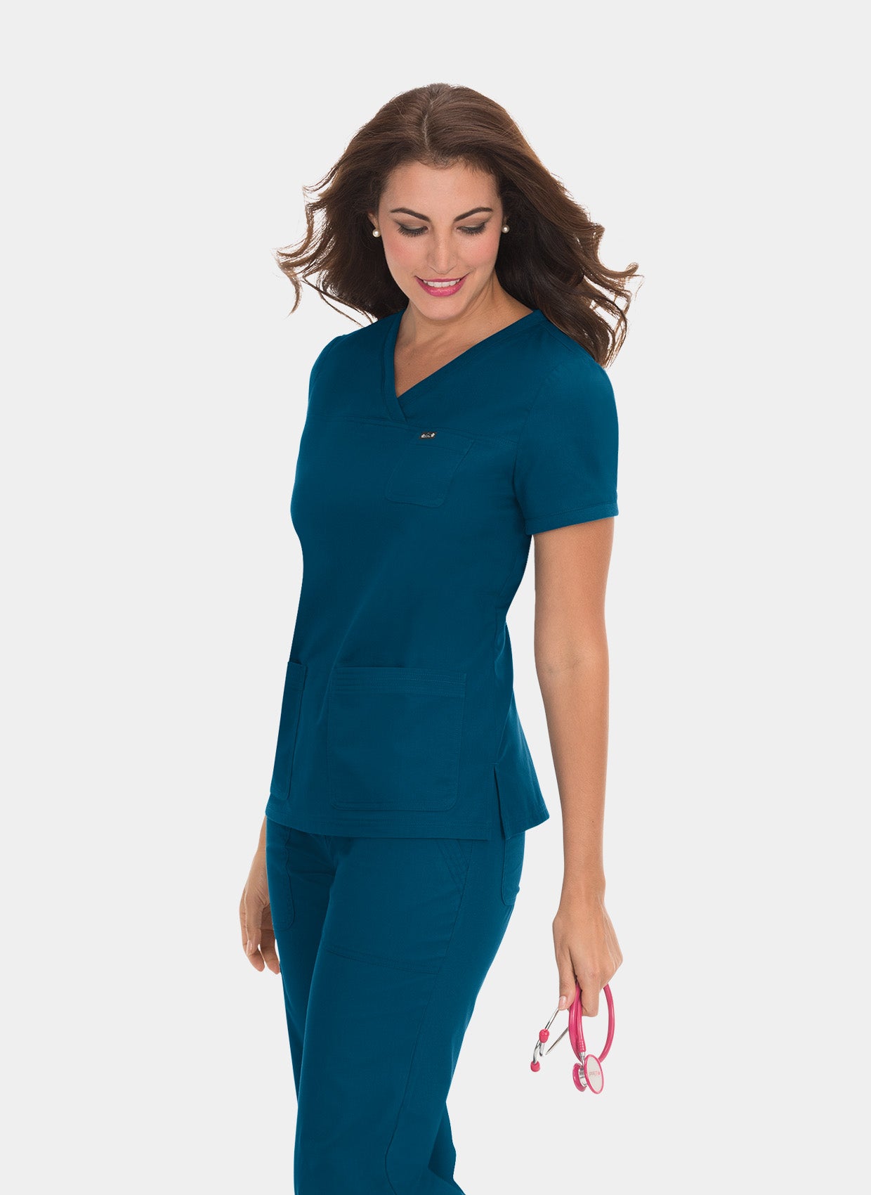 Blouse médicale femme Koi Nicole - Bleu Caraïbes