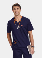 Blouse médicale unisexe Balboa Orange Standard - Bleu marine