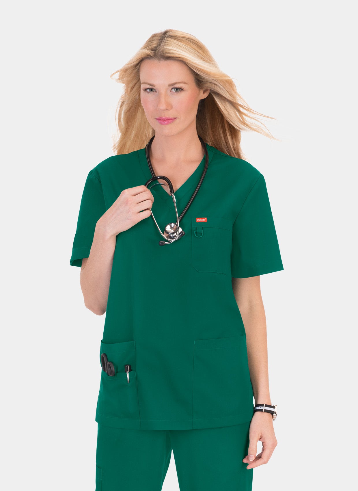 Blouse médicale unisexe Balboa Orange Standard - Vert forêt