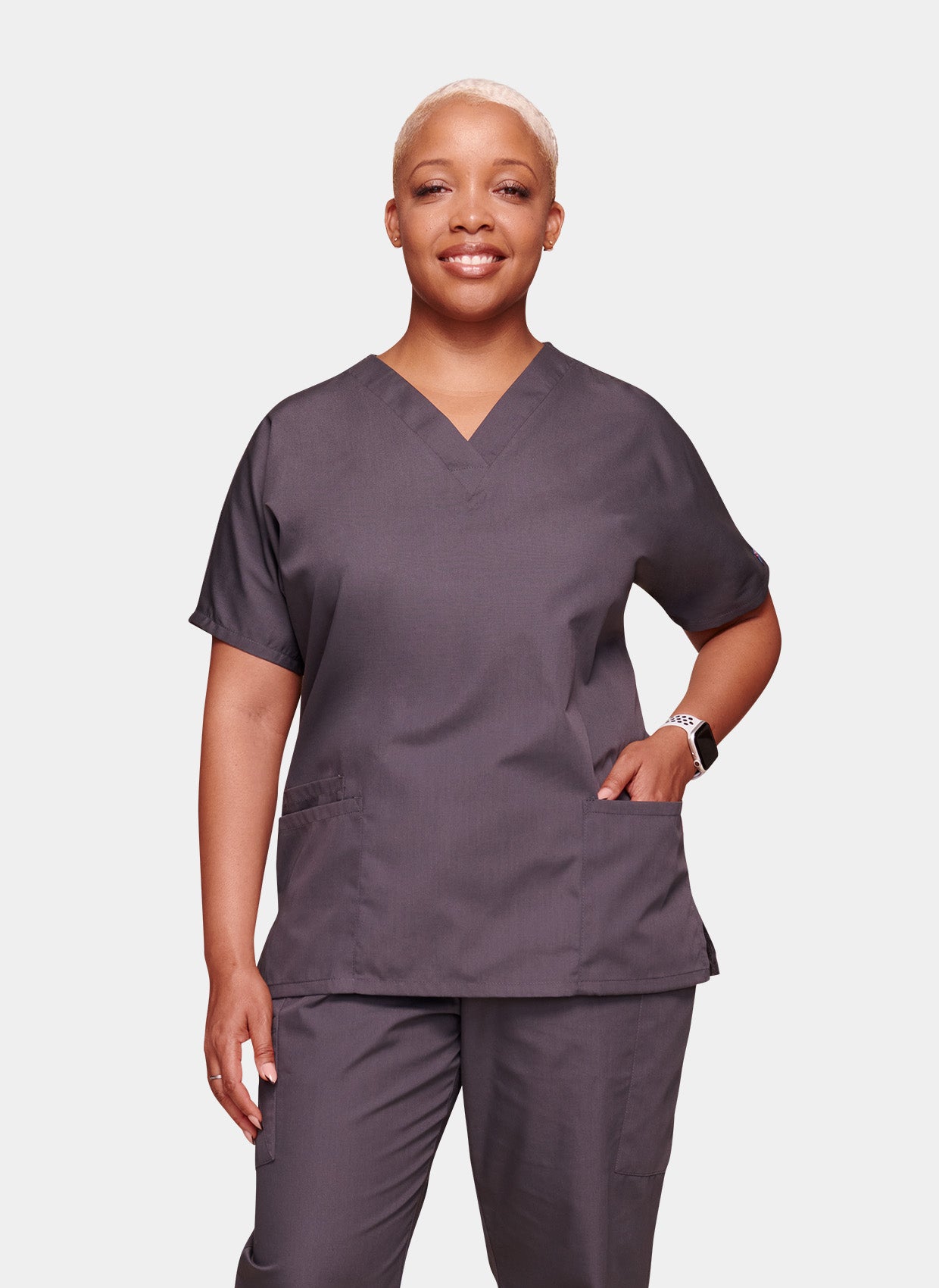 Blouse médicale unisexe Cherokee Classique étain