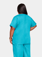 Blouse médicale unisexe Cherokee Classique turquoise dos