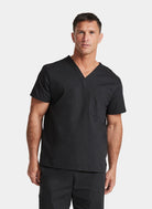 Blouse médicale unisexe Dickies EDS col en V noir