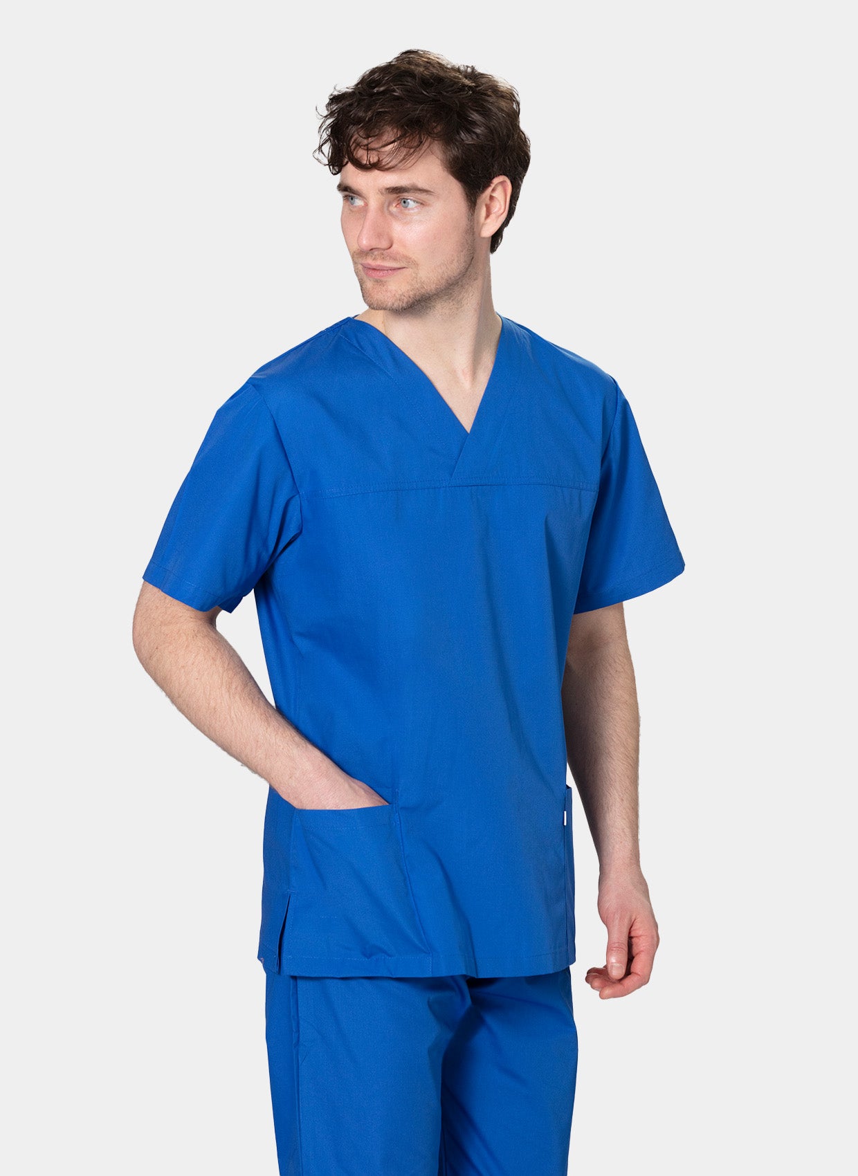 Blouse médicale unisexe HappyFIT bleu roi