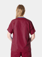 Blouse médicale unisexe et réversible - Framboise - Dos