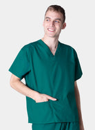 Blouse médicale unisexe et réversible - Vert forêt