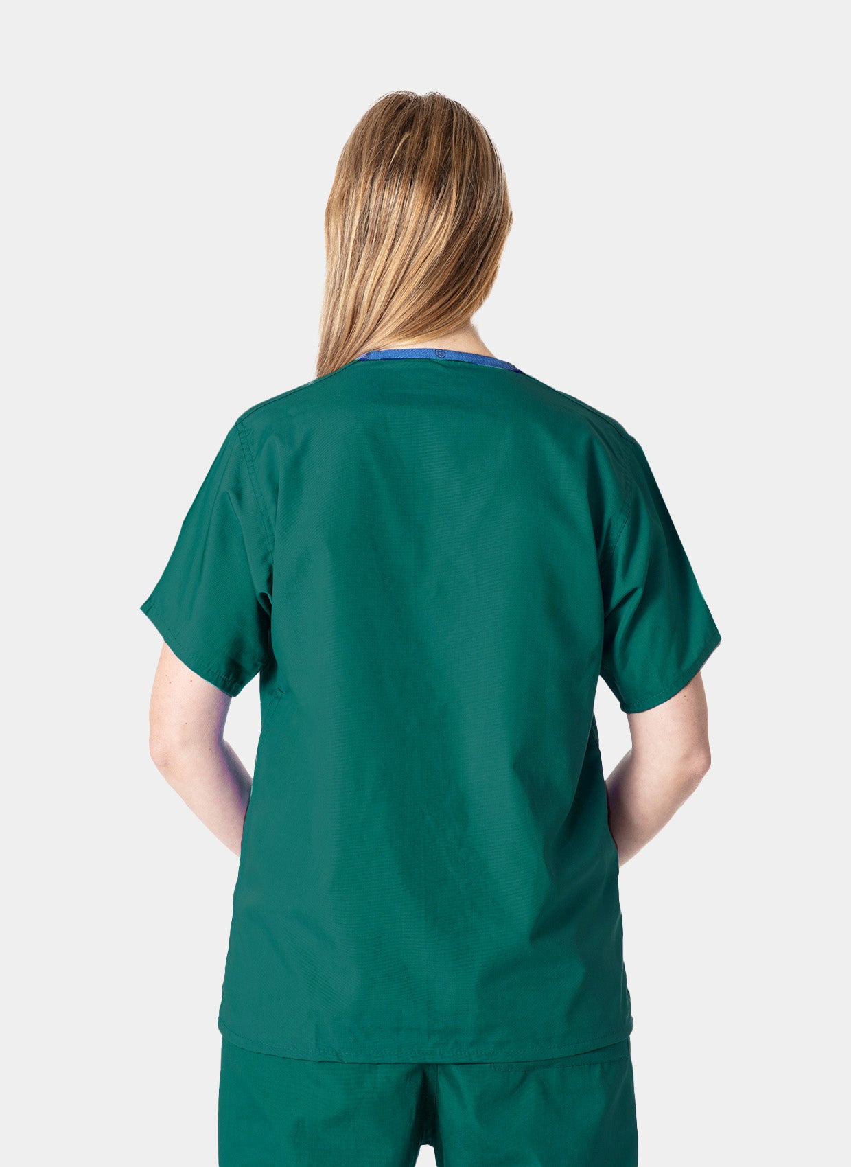 Blouse médicale unisexe et réversible - Vert forêt - Dos