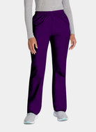 Pantalon médical Femme Dickies EDS Taille élastique aubergine