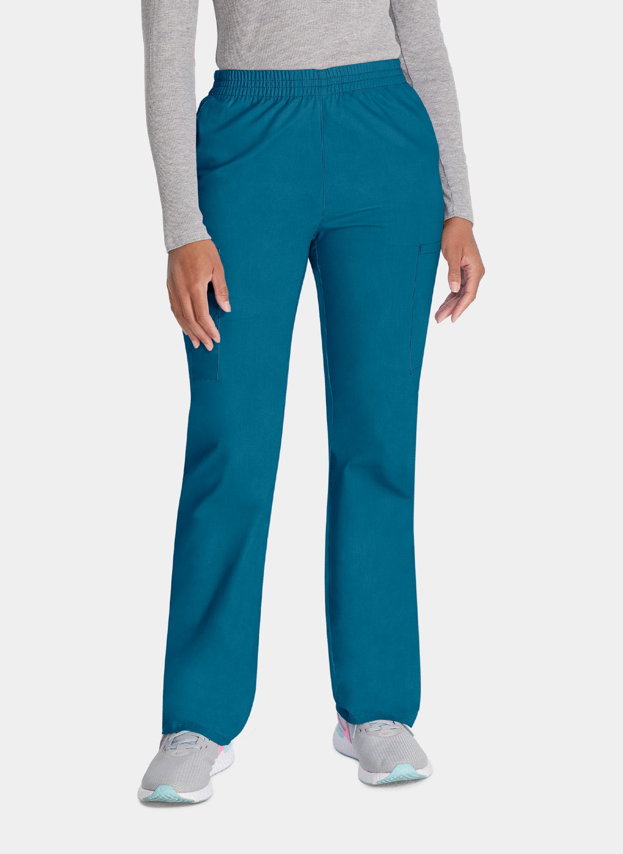 Pantalon médical Femme Dickies EDS Taille élastique bleu caraibes