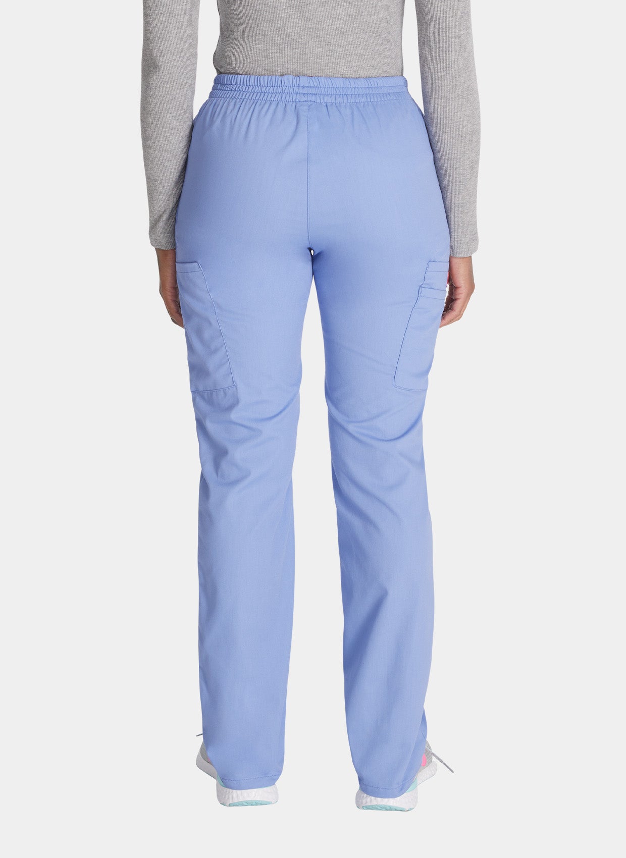 Pantalon médical Femme Dickies EDS Taille élastique bleu ciel dos