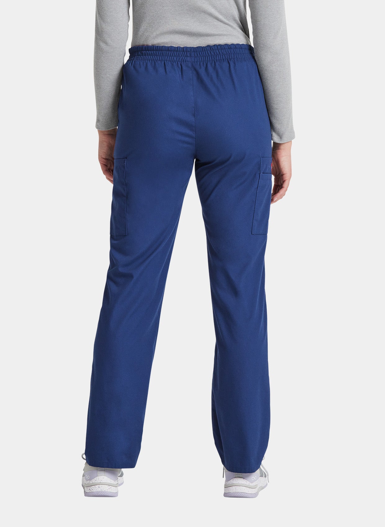 Pantalon médical Femme Dickies EDS Taille élastique bleu marine dos