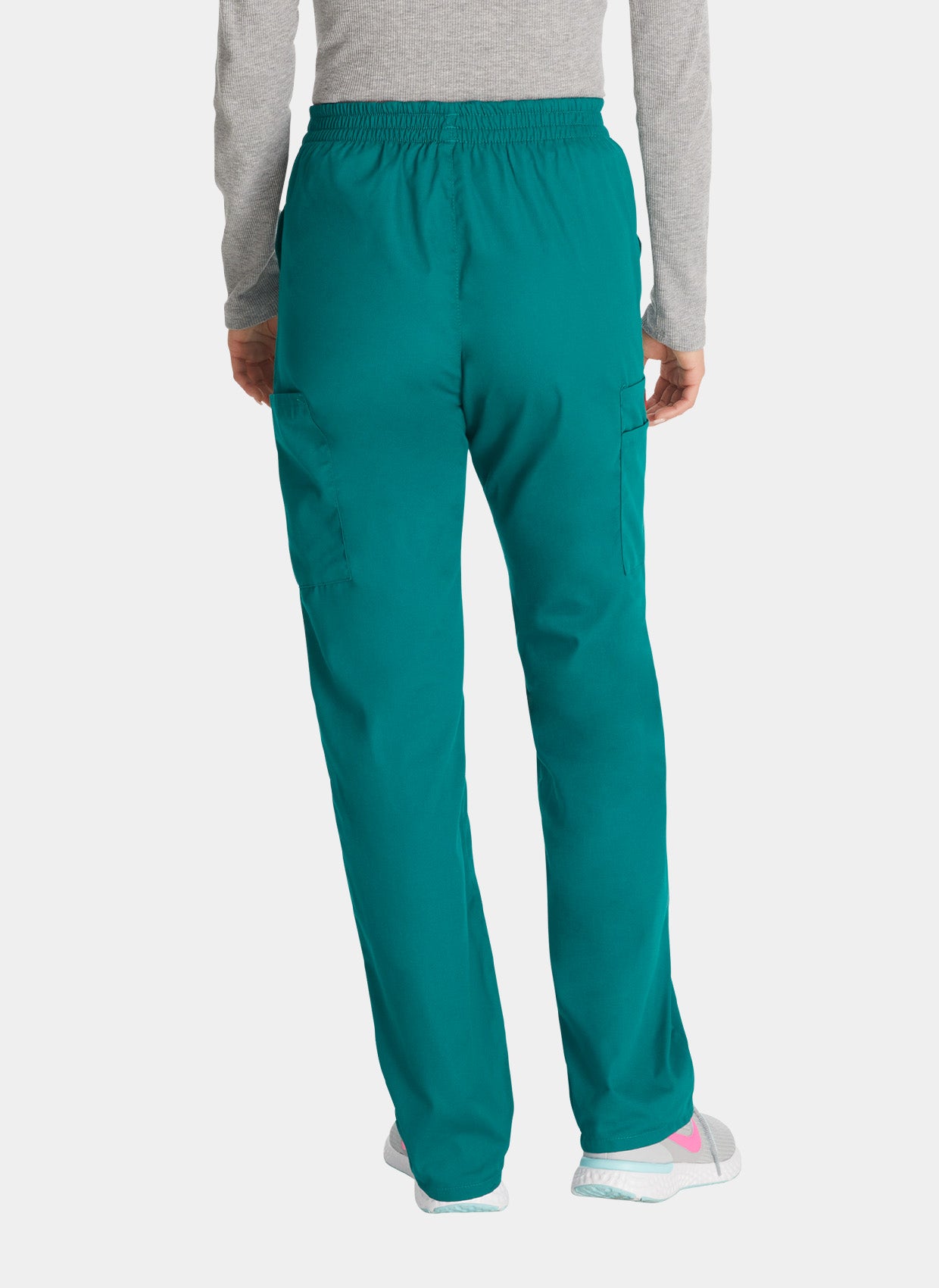 Pantalon médical Femme Dickies EDS Taille élastique vert forêt dos