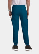 Pantalon médical Joggers homme Koi Cureology Connective - Bleu caraibes - dos