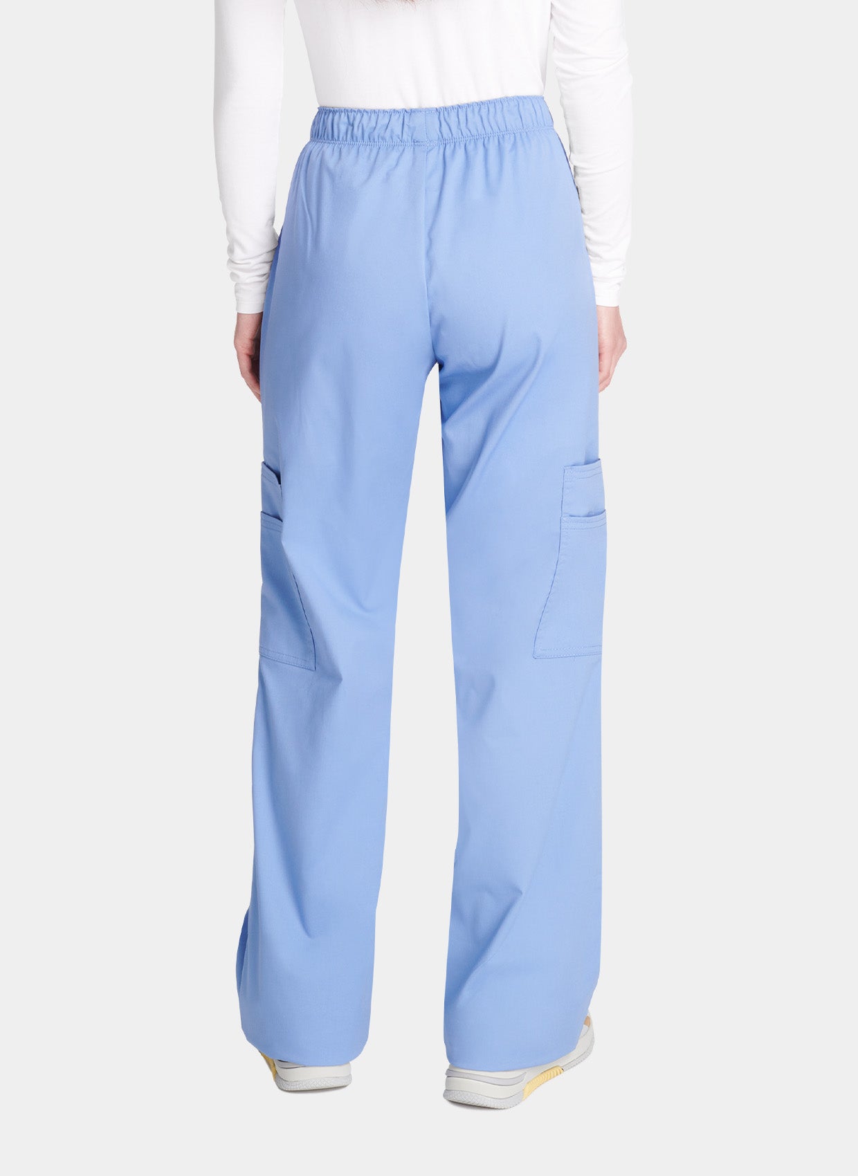 Pantalon médical Unisexe Cherokee Core Stretch taille mi-haute bleu ciel dos