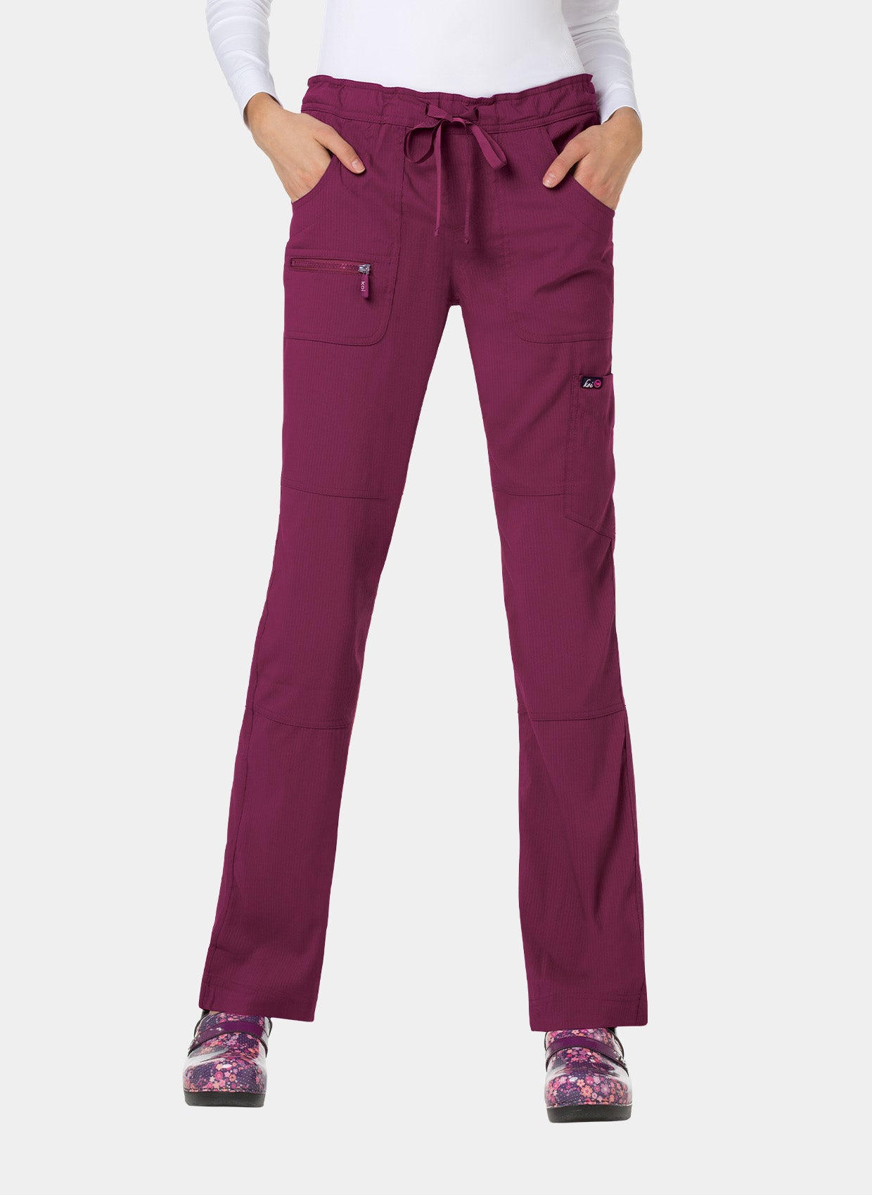 Pantalon médical femme Koi Lite Paix - Bordeaux