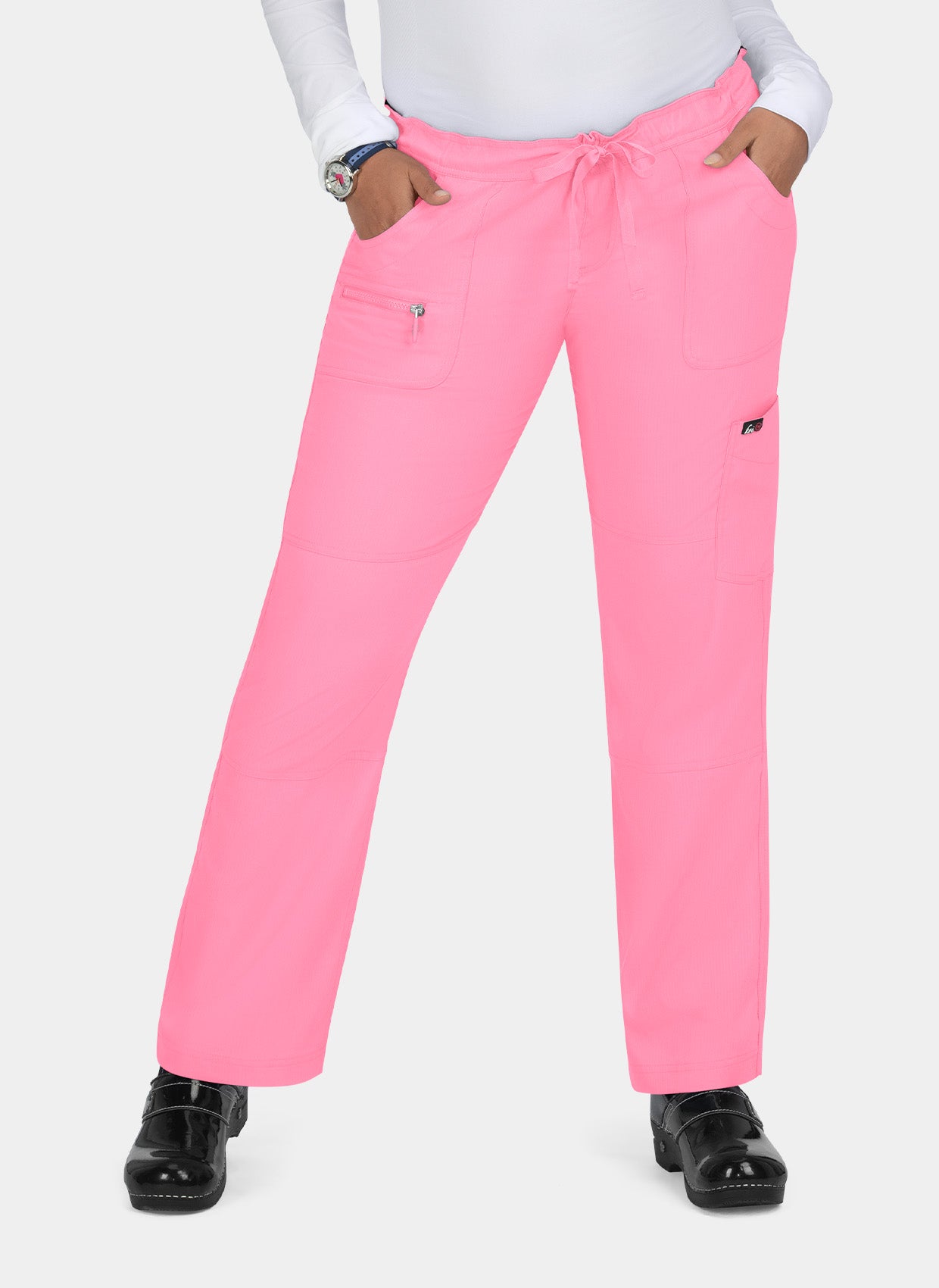 Pantalon médical femme Koi Lite Paix - Rose pivoine 