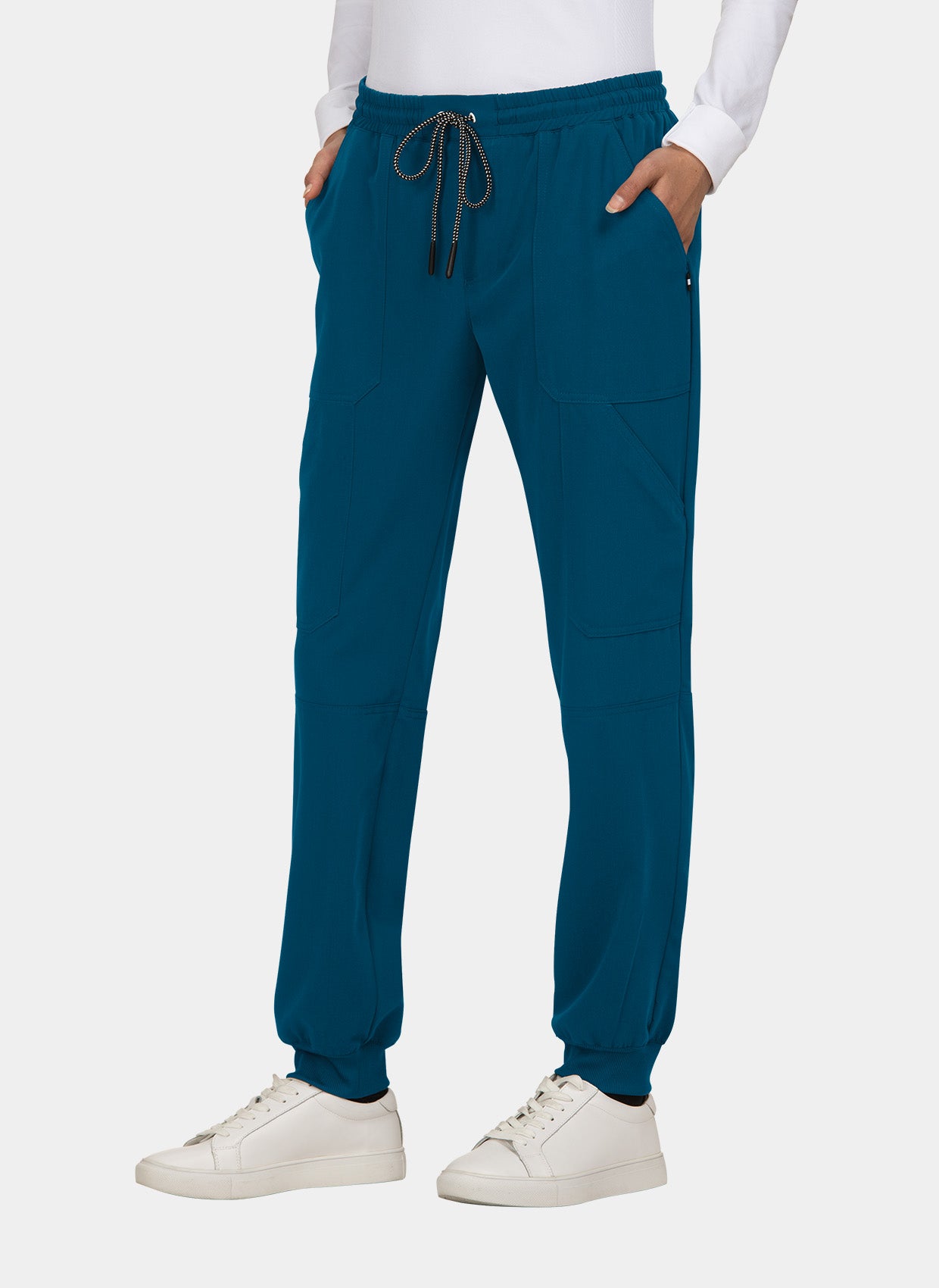 Pantalon médical femme Koi Next Gen Bonnes ondes bleu caraibes