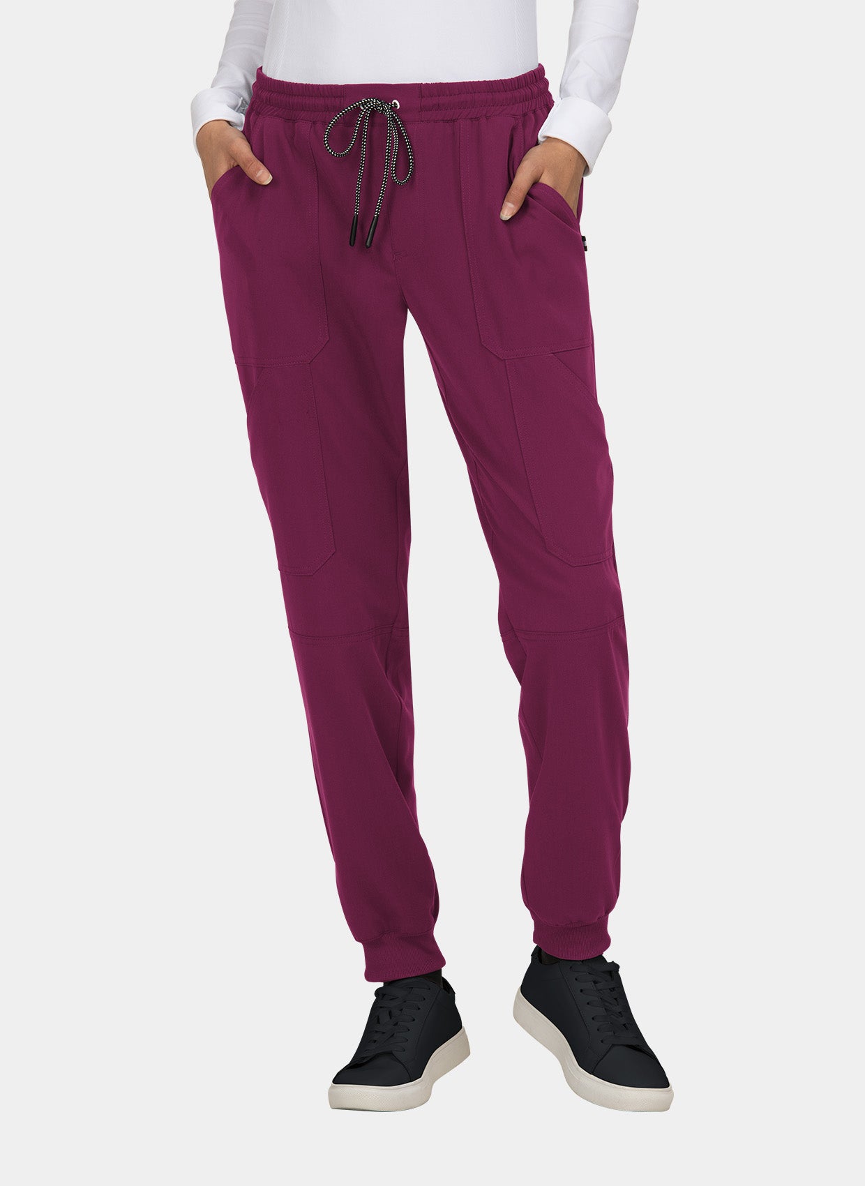 Pantalon médical femme Koi Next Gen Bonnes ondes bordeaux