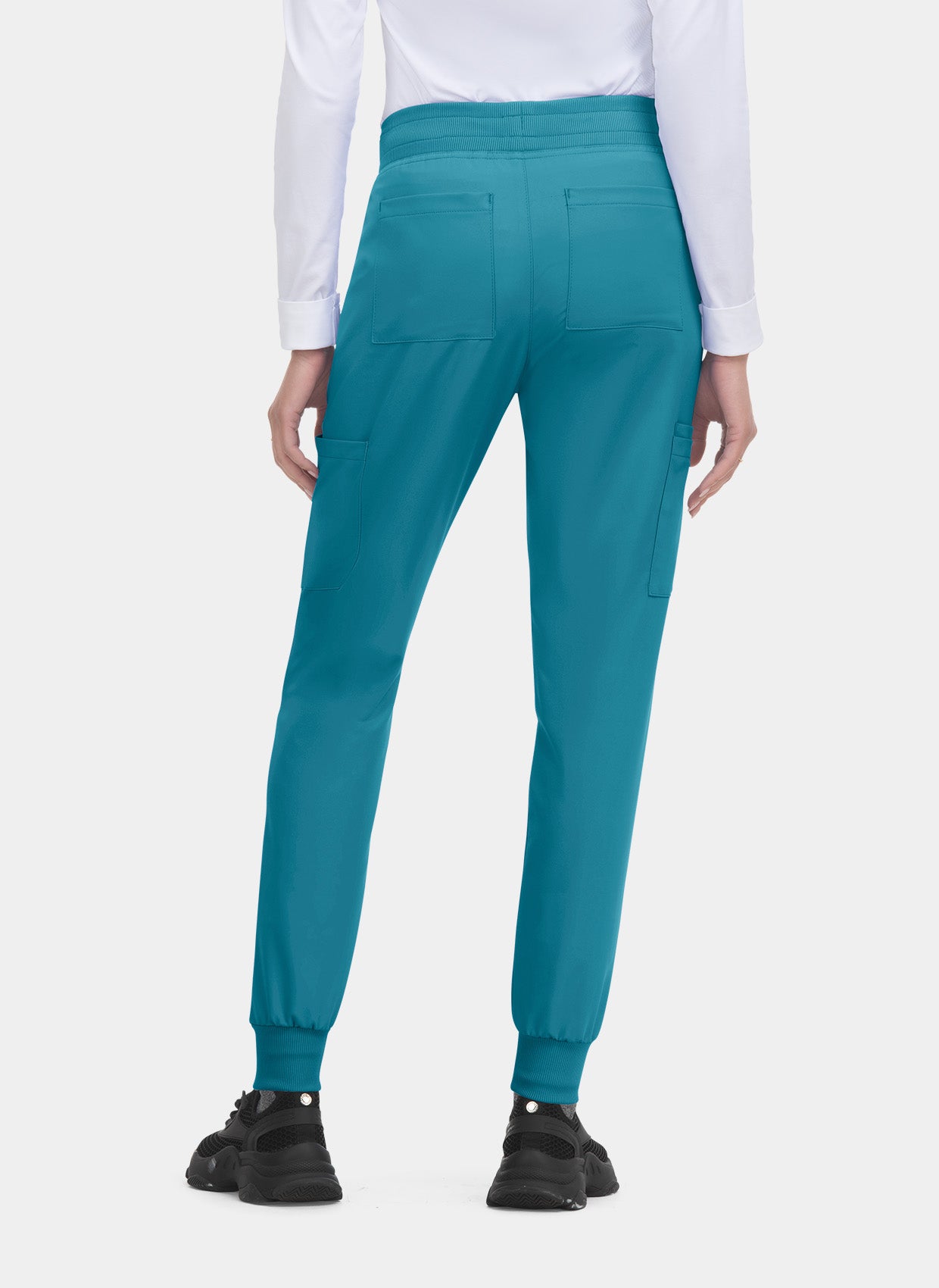 Pantalon médical femme Pulse Joggers  - Bleu canard - dos