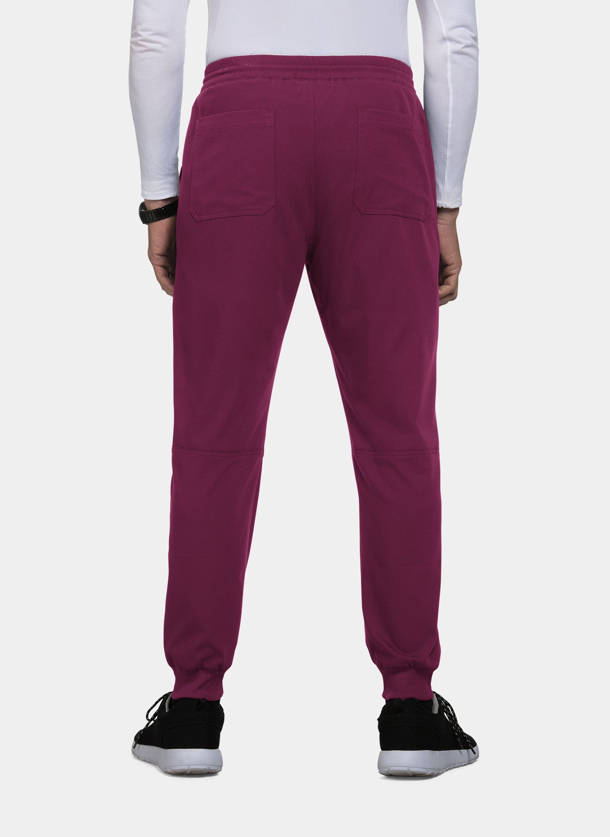 Pantalon médical homme Koi Next Gen De jour comme de nuit bordeaux dos