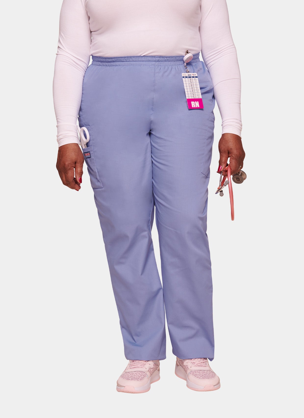 Pantalon médical unisexe Cherokee avec élastique Bleu ciel