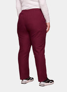 Pantalon médical unisexe Cherokee avec élastique Bordeaux dos