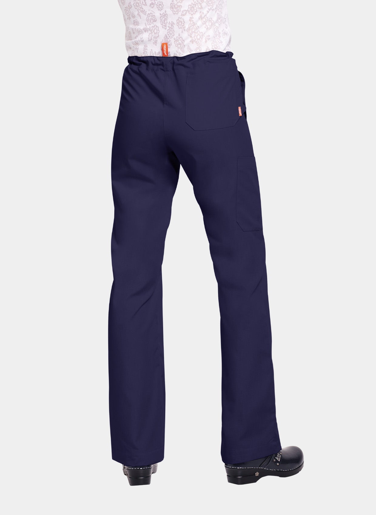 Pantalon médical unisexe Huntington Orange Standard Bleu Marine Dos