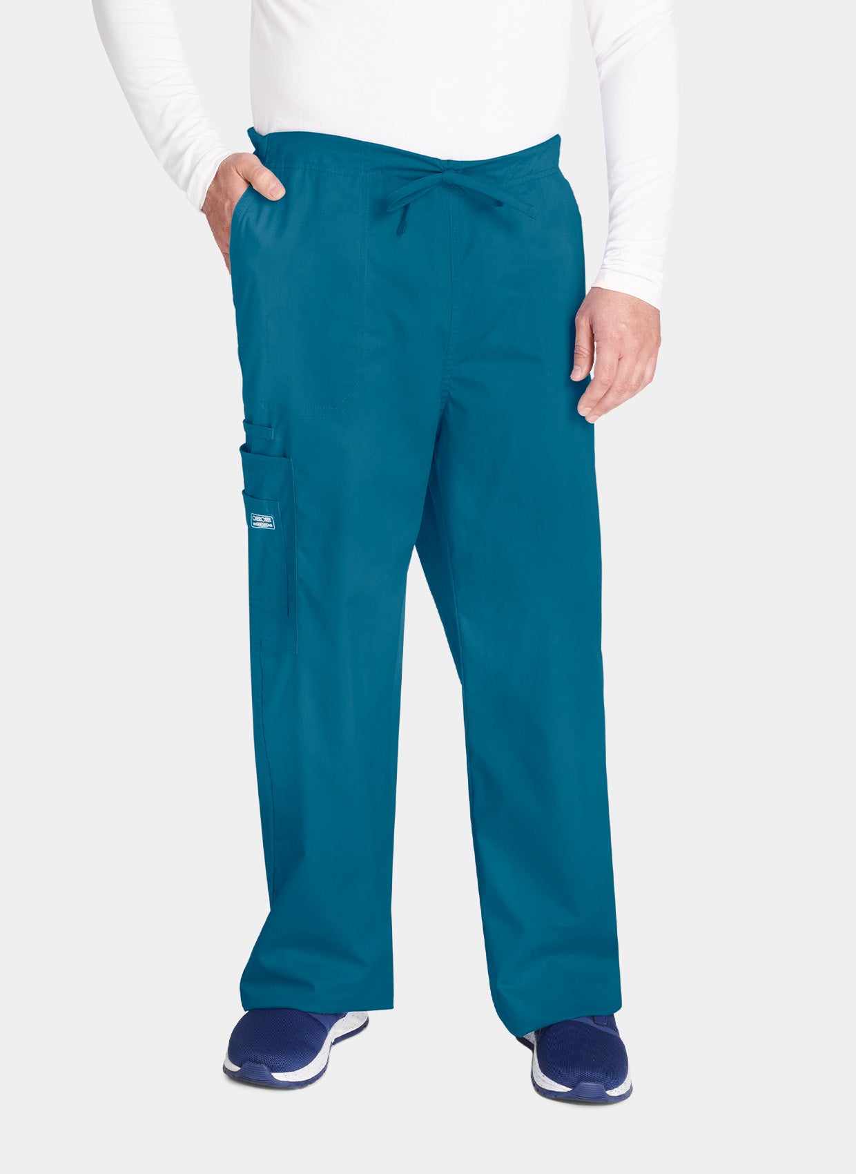 Pantalon médical unisexe cargo Cherokee Core Stretch bleu caraibes