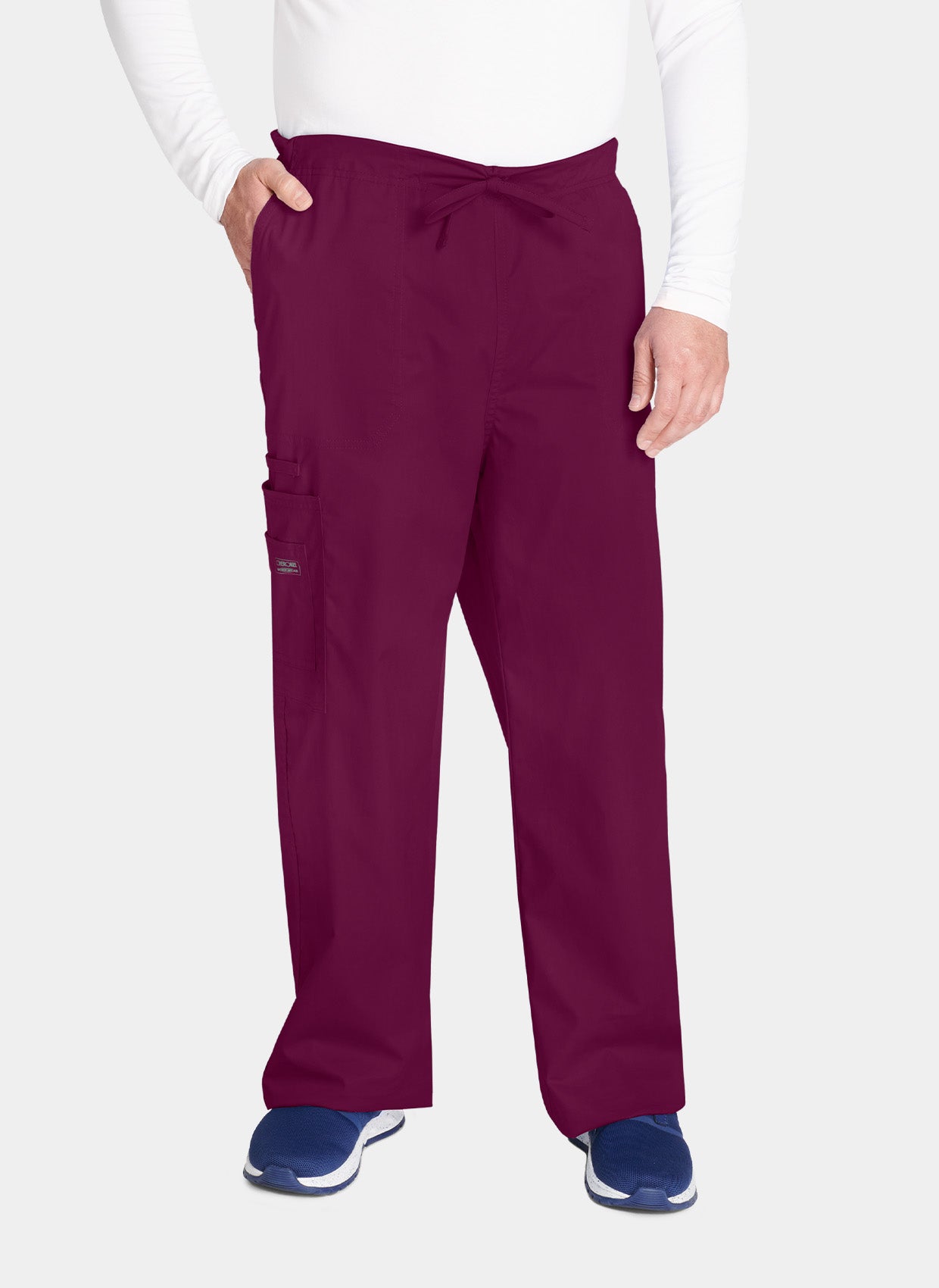 Pantalon médical unisexe cargo Cherokee Core Stretch bordeaux