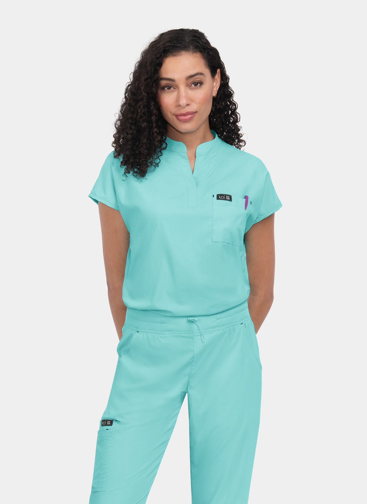 Blouse médicale femme Koi Basics Ari - Menthe fraîche