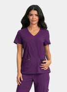 Blouse médicale femme Koi Basics Becca - Aubergine