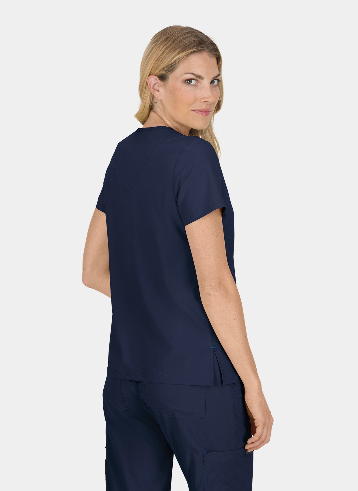 Blouse médicale femme Koi Basics Becca Dos - Bleu marine