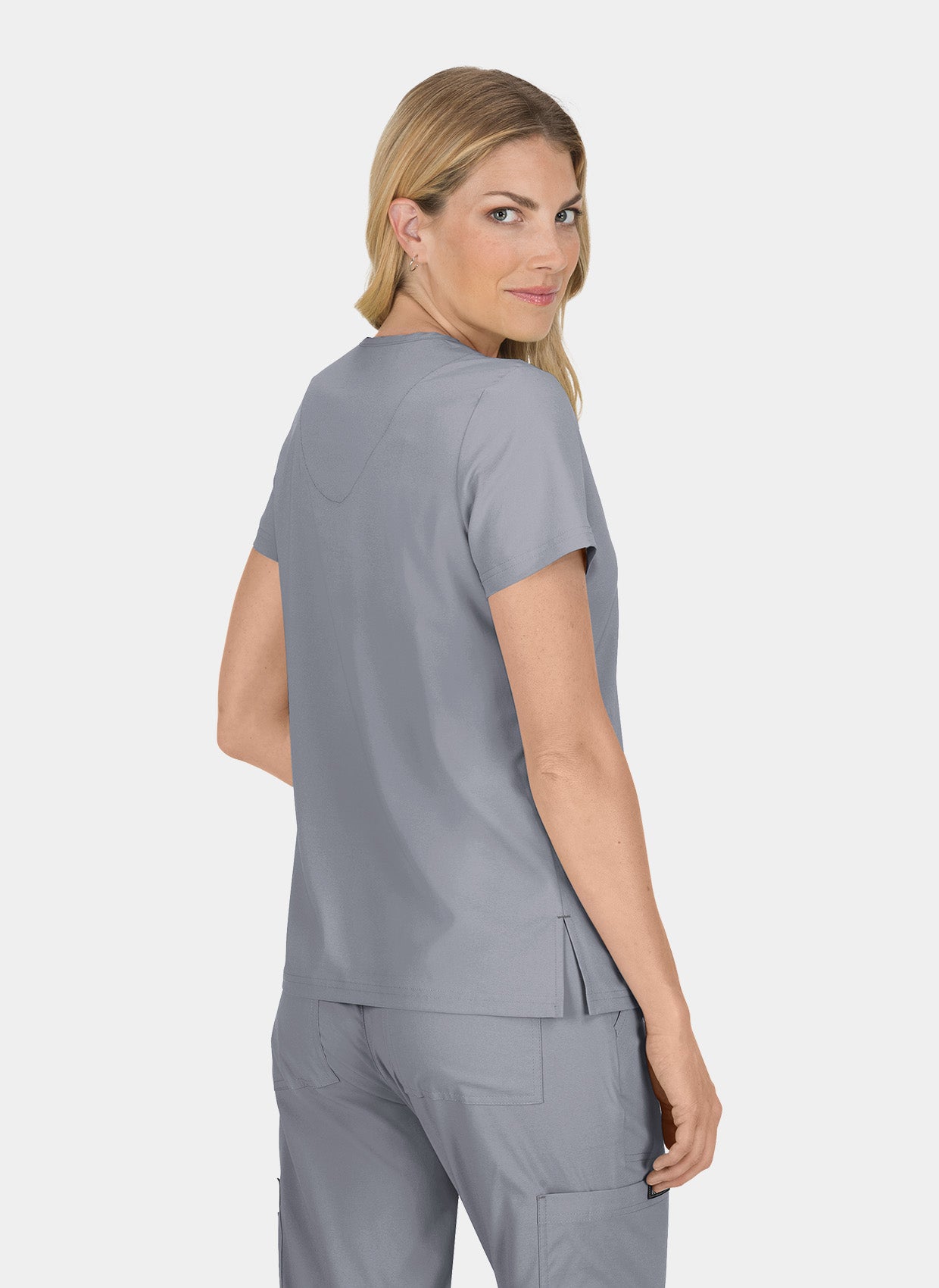 Blouse médicale femme Koi Basics Becca Dos - Gris acier