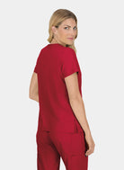 Blouse médicale femme Koi Basics Becca Dos - Rubis