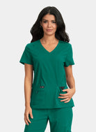 Blouse médicale femme Koi Basics Becca - Vert forêt