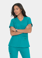 Blouse médicale femme Koi Basics Katie -  Bleu canard